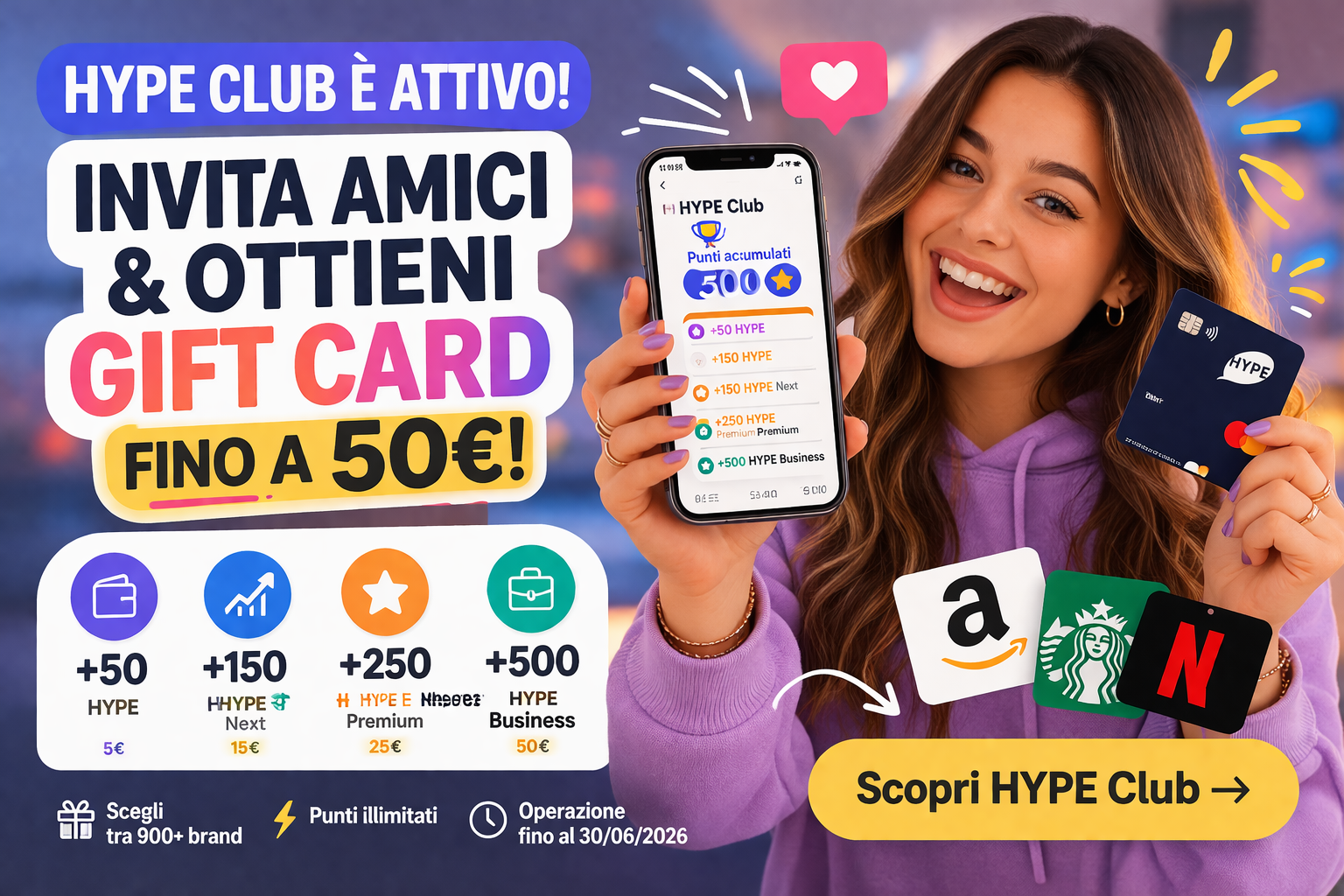 HYPE Club Gift Card 2026